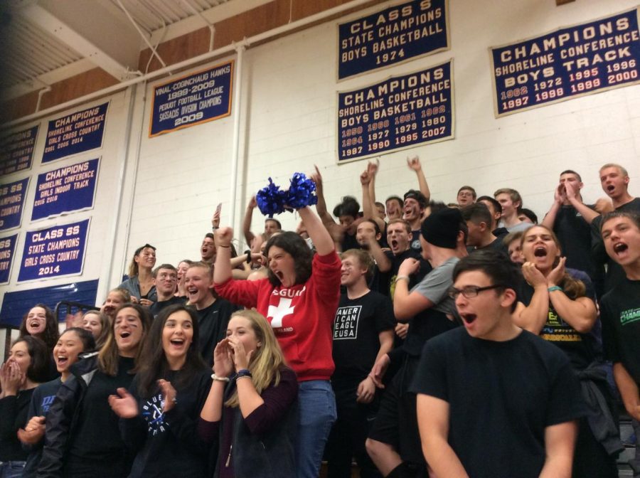 Seniors at 2017 Pep Rally