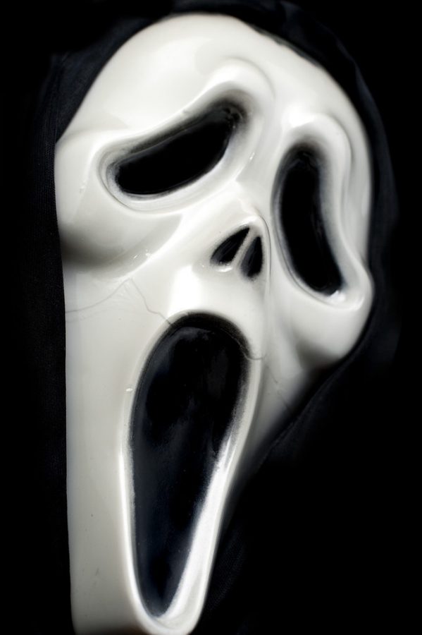 a spookly looking halloween ghost mask