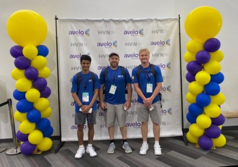 Zack Ryer, Special Olympics chair Timothy Shriver and Mekhi Watson at the Special Olympics USA Games